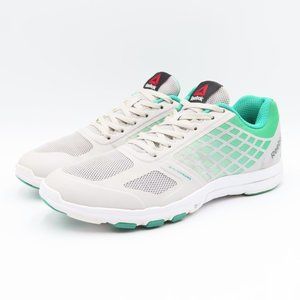 Reebok 3D FuseFrame Womens Running Shoes Size 9 US 40 EU White Green Teal